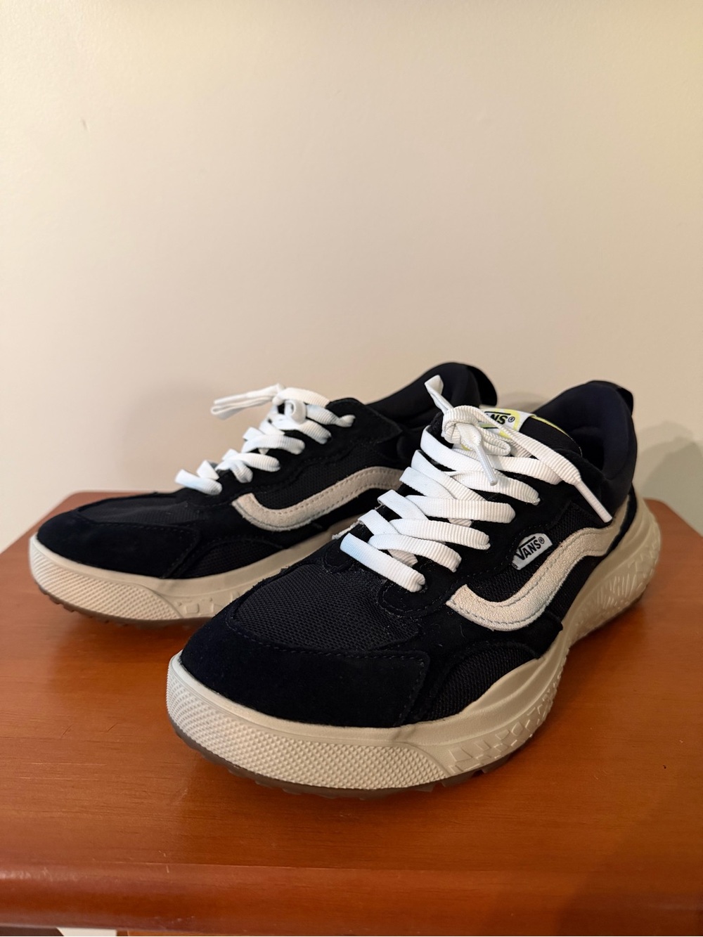 Vans Black and White Low-Top Sneakers